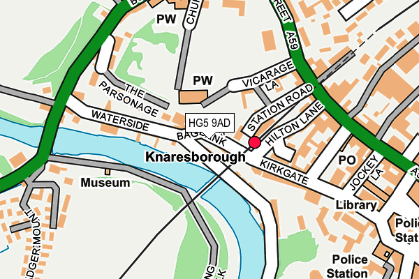 HG5 9AD map - OS OpenMap – Local (Ordnance Survey)