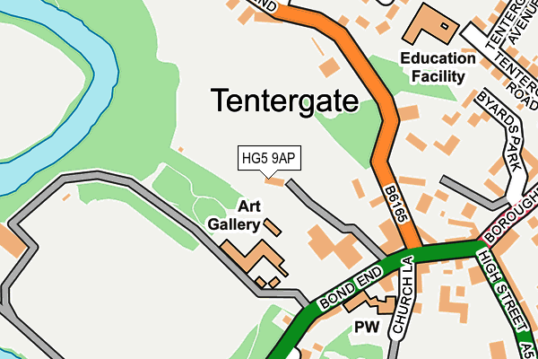 HG5 9AP map - OS OpenMap – Local (Ordnance Survey)