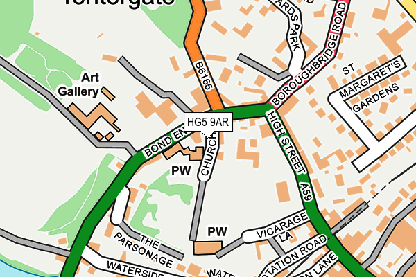 HG5 9AR map - OS OpenMap – Local (Ordnance Survey)