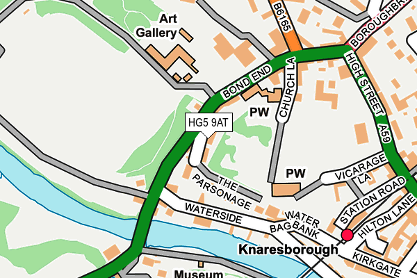 HG5 9AT map - OS OpenMap – Local (Ordnance Survey)