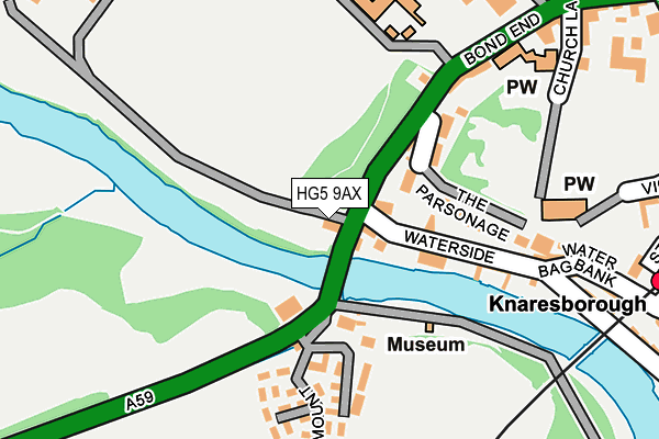 HG5 9AX map - OS OpenMap – Local (Ordnance Survey)