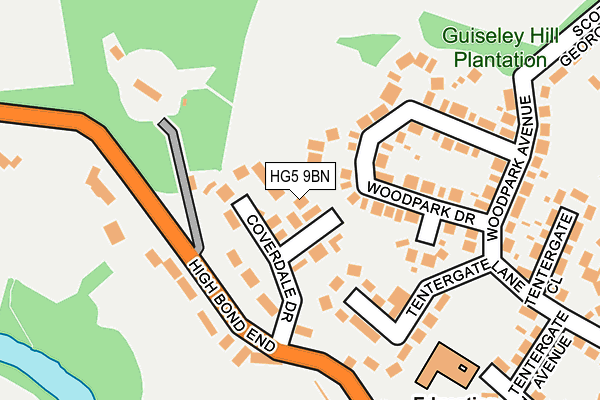 HG5 9BN map - OS OpenMap – Local (Ordnance Survey)