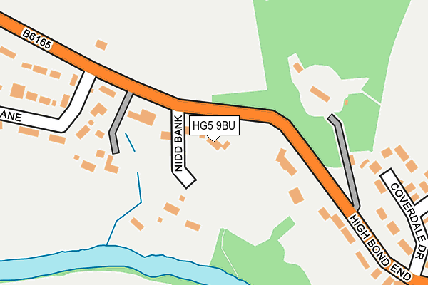 HG5 9BU map - OS OpenMap – Local (Ordnance Survey)