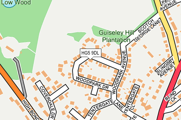 HG5 9DL map - OS OpenMap – Local (Ordnance Survey)
