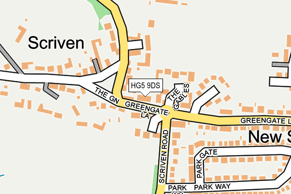 HG5 9DS map - OS OpenMap – Local (Ordnance Survey)