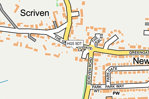 HG5 9DT map - OS OpenMap – Local (Ordnance Survey)