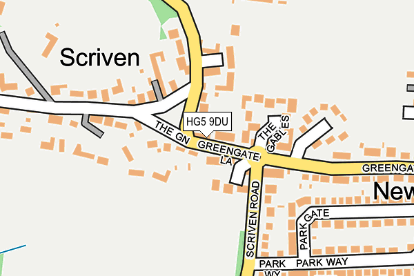 HG5 9DU map - OS OpenMap – Local (Ordnance Survey)