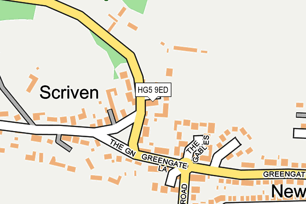 HG5 9ED map - OS OpenMap – Local (Ordnance Survey)