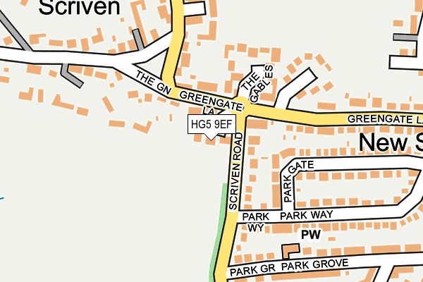 HG5 9EF map - OS OpenMap – Local (Ordnance Survey)