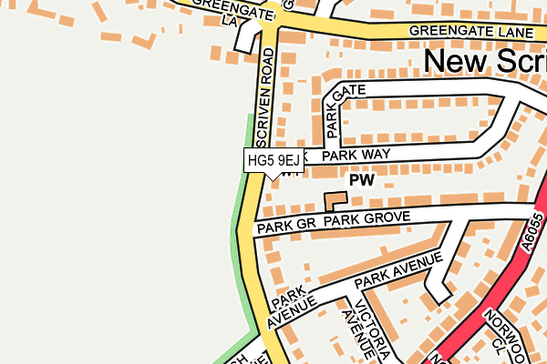 HG5 9EJ map - OS OpenMap – Local (Ordnance Survey)