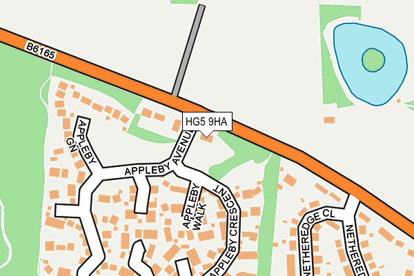 HG5 9HA map - OS OpenMap – Local (Ordnance Survey)