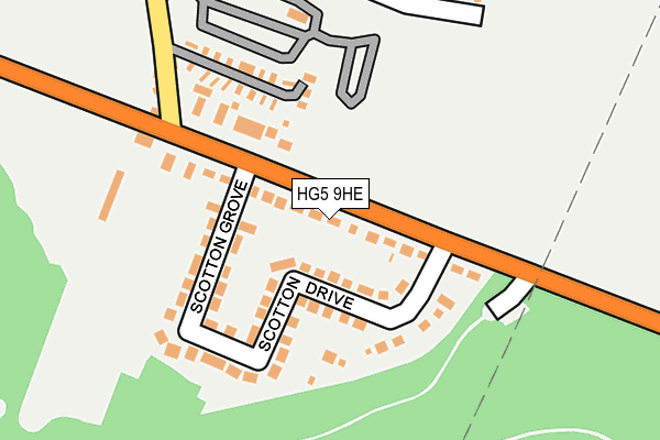 HG5 9HE map - OS OpenMap – Local (Ordnance Survey)