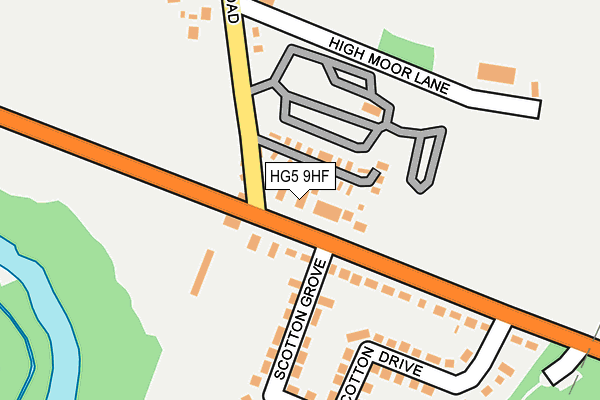 HG5 9HF map - OS OpenMap – Local (Ordnance Survey)