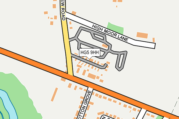 HG5 9HH map - OS OpenMap – Local (Ordnance Survey)
