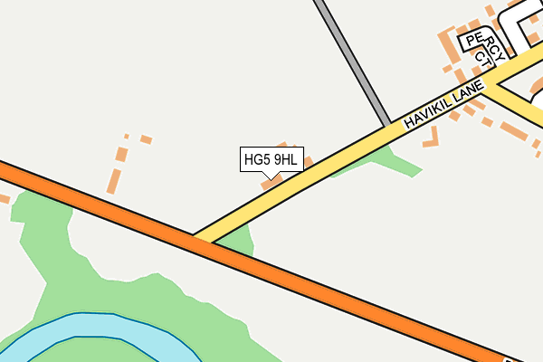 HG5 9HL map - OS OpenMap – Local (Ordnance Survey)