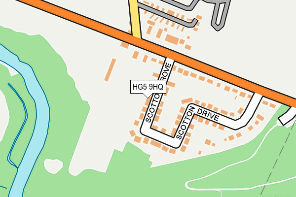 HG5 9HQ map - OS OpenMap – Local (Ordnance Survey)