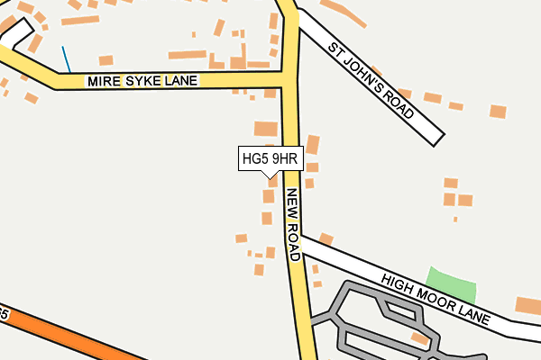 HG5 9HR map - OS OpenMap – Local (Ordnance Survey)
