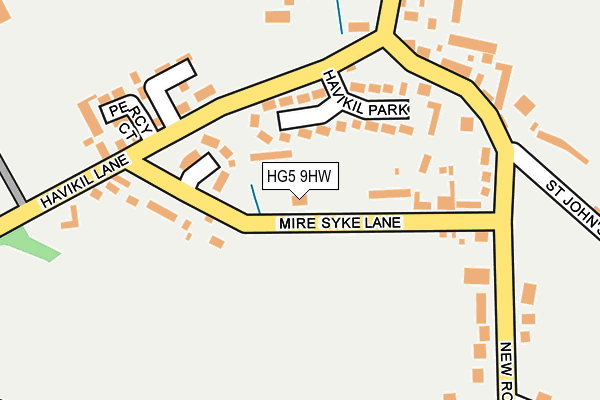 HG5 9HW map - OS OpenMap – Local (Ordnance Survey)