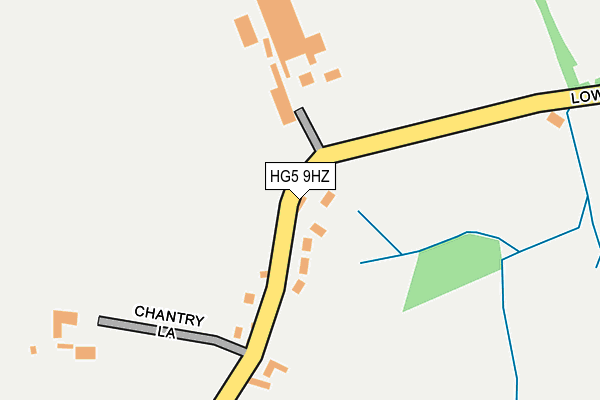 HG5 9HZ map - OS OpenMap – Local (Ordnance Survey)