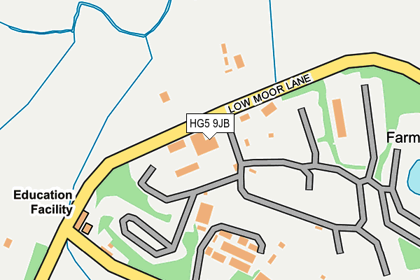HG5 9JB map - OS OpenMap – Local (Ordnance Survey)
