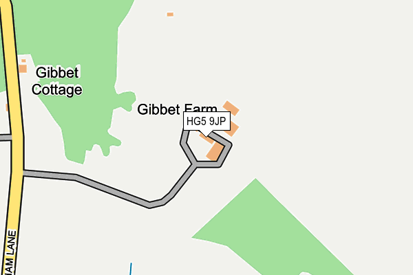 HG5 9JP map - OS OpenMap – Local (Ordnance Survey)