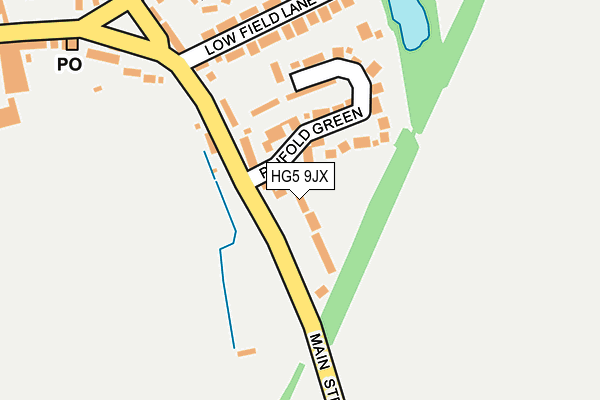 HG5 9JX map - OS OpenMap – Local (Ordnance Survey)