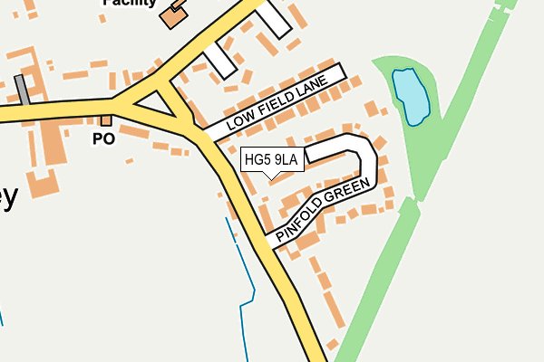 HG5 9LA map - OS OpenMap – Local (Ordnance Survey)