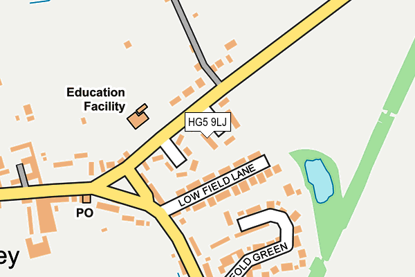 HG5 9LJ map - OS OpenMap – Local (Ordnance Survey)