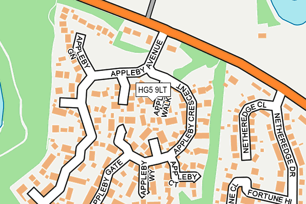 HG5 9LT map - OS OpenMap – Local (Ordnance Survey)