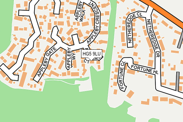 HG5 9LU map - OS OpenMap – Local (Ordnance Survey)