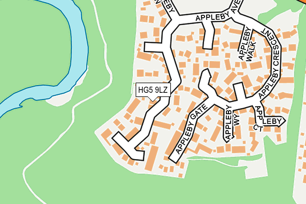 HG5 9LZ map - OS OpenMap – Local (Ordnance Survey)