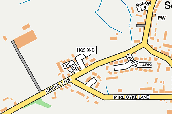 HG5 9ND map - OS OpenMap – Local (Ordnance Survey)