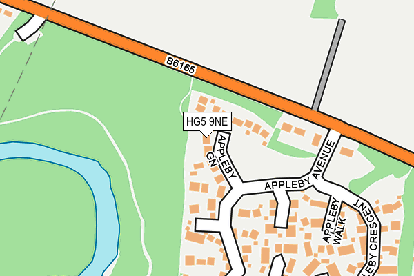 HG5 9NE map - OS OpenMap – Local (Ordnance Survey)