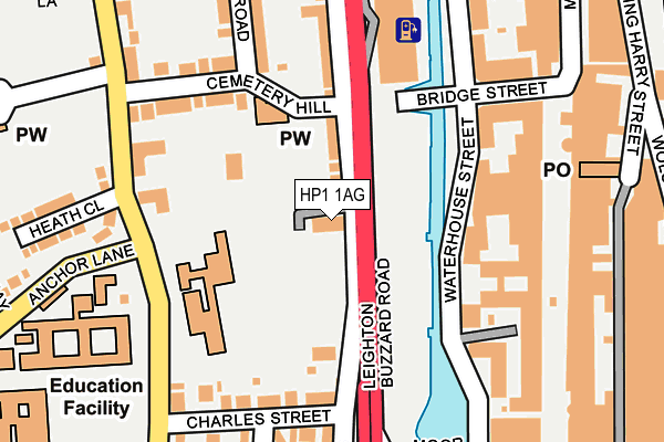 HP1 1AG map - OS OpenMap – Local (Ordnance Survey)