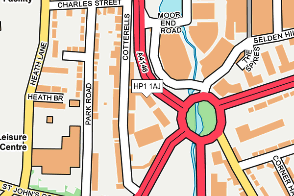 HP1 1AJ map - OS OpenMap – Local (Ordnance Survey)