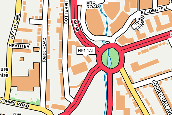 HP1 1AL map - OS OpenMap – Local (Ordnance Survey)