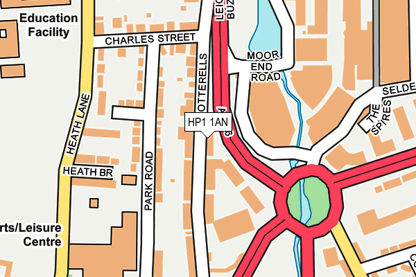 HP1 1AN map - OS OpenMap – Local (Ordnance Survey)