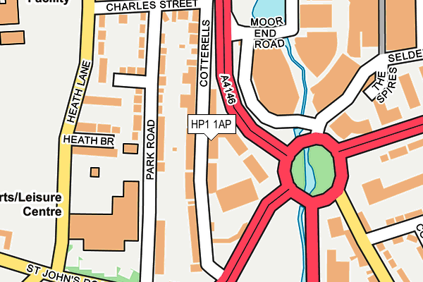 HP1 1AP map - OS OpenMap – Local (Ordnance Survey)