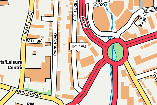 HP1 1AQ map - OS OpenMap – Local (Ordnance Survey)