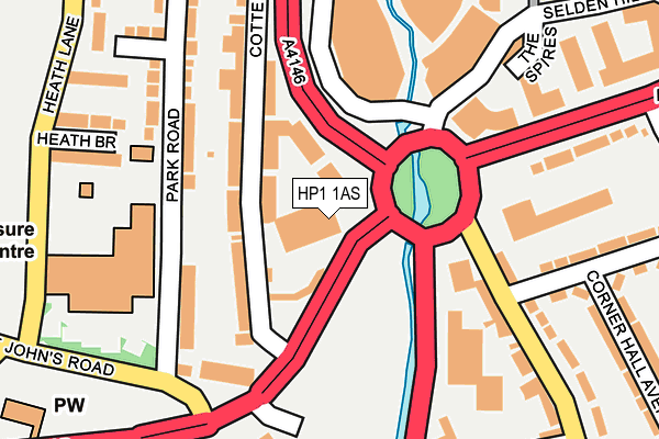 HP1 1AS map - OS OpenMap – Local (Ordnance Survey)