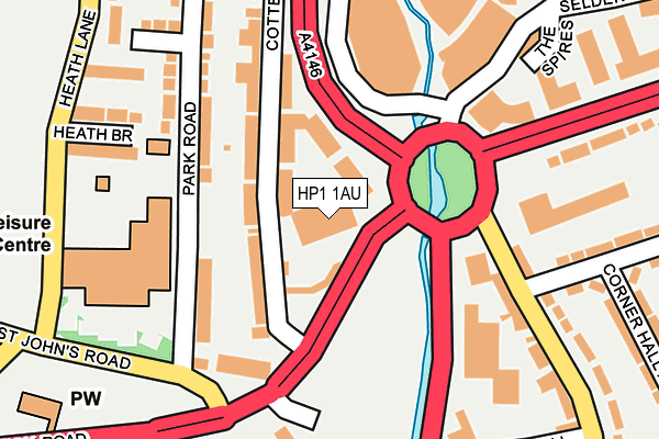 HP1 1AU map - OS OpenMap – Local (Ordnance Survey)