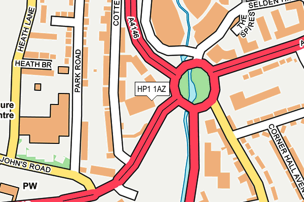 HP1 1AZ map - OS OpenMap – Local (Ordnance Survey)