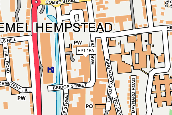 HP1 1BA map - OS OpenMap – Local (Ordnance Survey)