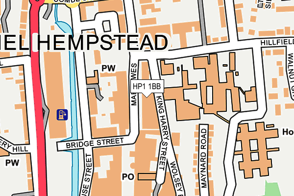 HP1 1BB map - OS OpenMap – Local (Ordnance Survey)