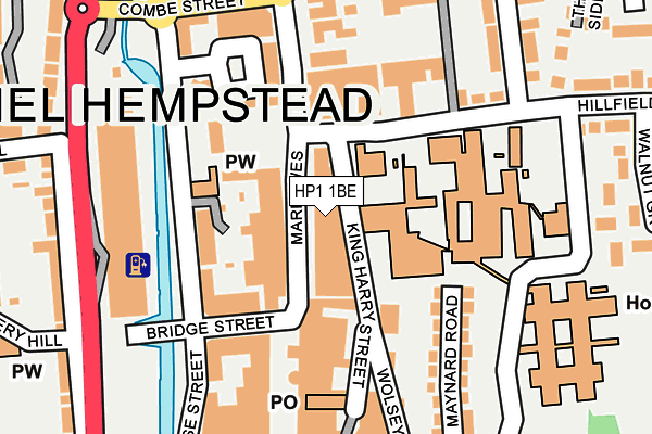 HP1 1BE map - OS OpenMap – Local (Ordnance Survey)