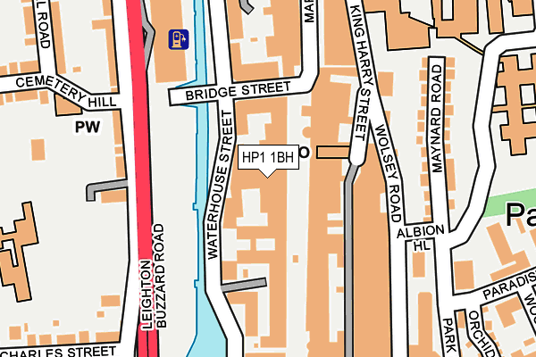 HP1 1BH map - OS OpenMap – Local (Ordnance Survey)