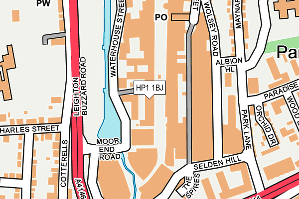 HP1 1BJ map - OS OpenMap – Local (Ordnance Survey)