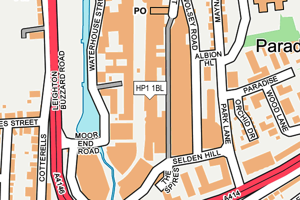 HP1 1BL map - OS OpenMap – Local (Ordnance Survey)