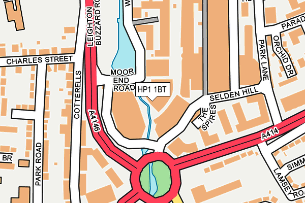 HP1 1BT map - OS OpenMap – Local (Ordnance Survey)