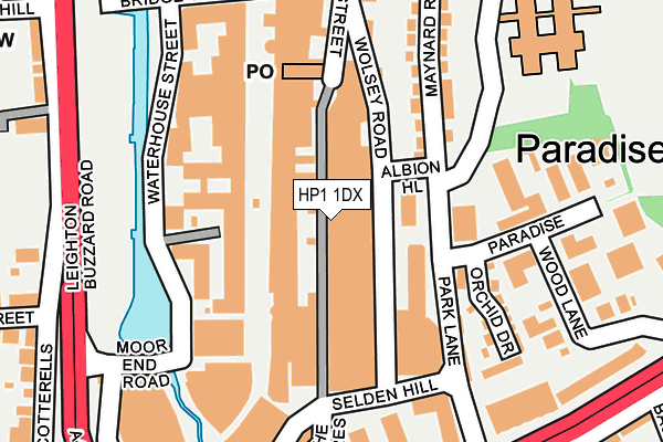 HP1 1DX map - OS OpenMap – Local (Ordnance Survey)